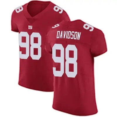 Men's Elite D.J. Davidson New York Giants Red Alternate Vapor Untouchable Jersey