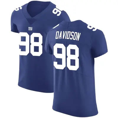 Men's Elite D.J. Davidson New York Giants Royal Team Color Vapor Untouchable Jersey