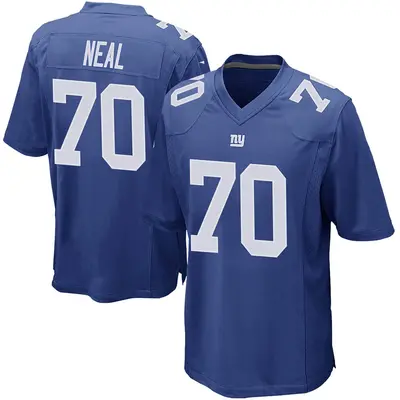 Men's Game Evan Neal New York Giants Royal Team Color Jersey