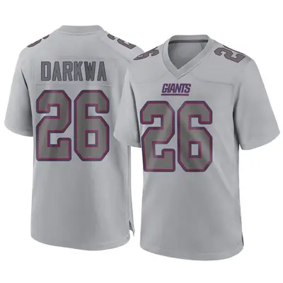 Men's Game Orleans Darkwa New York Giants Gray Atmosphere Fashion Jersey