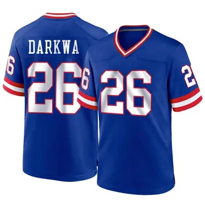 Men's Game Orleans Darkwa New York Giants Royal Classic Jersey