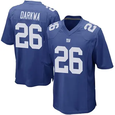 Men's Game Orleans Darkwa New York Giants Royal Team Color Jersey