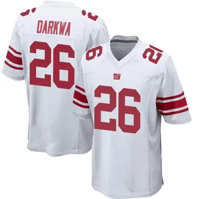 Men's Game Orleans Darkwa New York Giants White Jersey