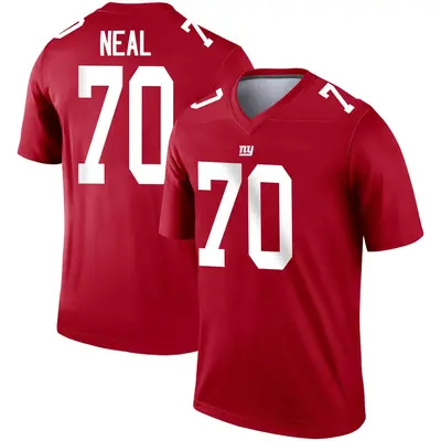 Men's Legend Evan Neal New York Giants Red Inverted Jersey