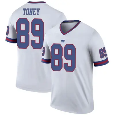 Men's Legend Kadarius Toney New York Giants White Color Rush Jersey