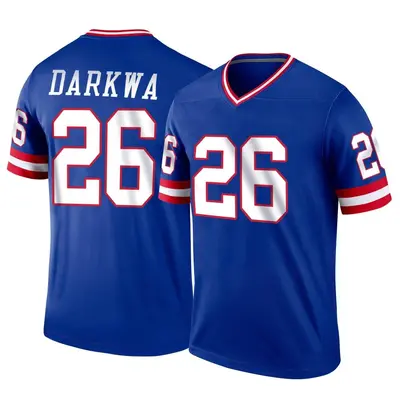 Men's Legend Orleans Darkwa New York Giants Royal Classic Jersey