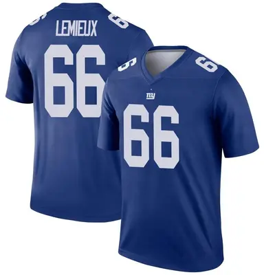 Men's Legend Shane Lemieux New York Giants Royal Jersey