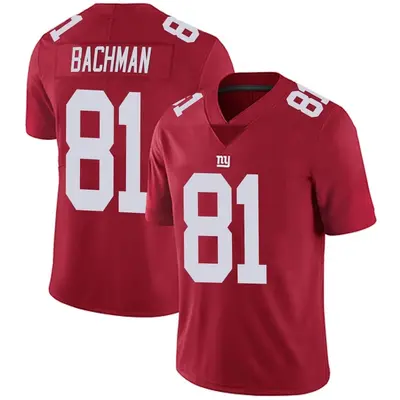 Men's Limited Alex Bachman New York Giants Red Alternate Vapor Untouchable Jersey