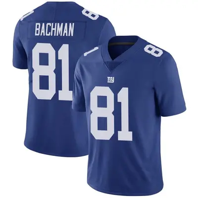 Men's Limited Alex Bachman New York Giants Royal Team Color Vapor Untouchable Jersey