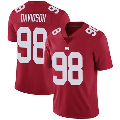 Men's Limited D.J. Davidson New York Giants Red Alternate Vapor Untouchable Jersey
