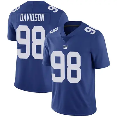 Men's Limited D.J. Davidson New York Giants Royal Team Color Vapor Untouchable Jersey