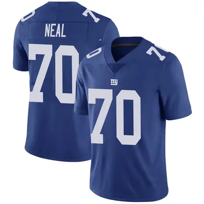 Men's Limited Evan Neal New York Giants Royal Team Color Vapor Untouchable Jersey