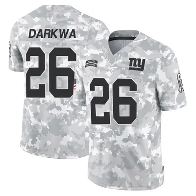 Men's Limited Orleans Darkwa New York Giants Arctic Camo 2024 Salute to Service Jersey