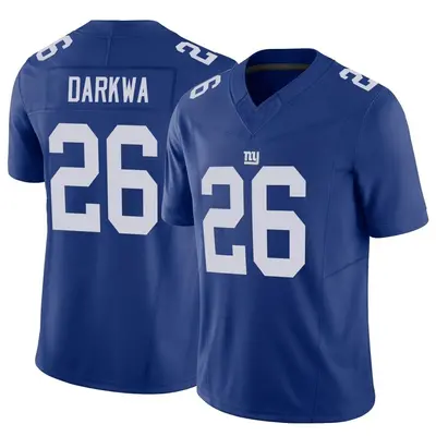 Men's Limited Orleans Darkwa New York Giants Royal Vapor F.U.S.E. Jersey