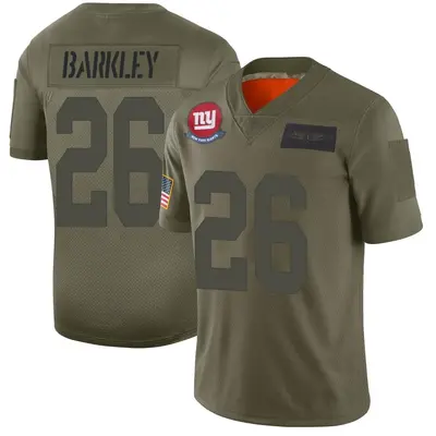 Men's Limited Saquon Barkley New York Giants Camo 2019 Salute to Service Jersey