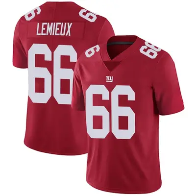 Men's Limited Shane Lemieux New York Giants Red Alternate Vapor Untouchable Jersey