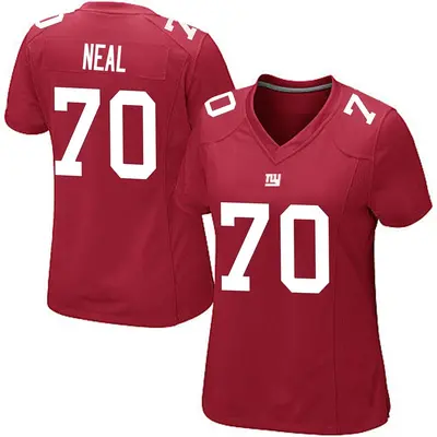 Women's Game Evan Neal New York Giants Red Alternate Jersey