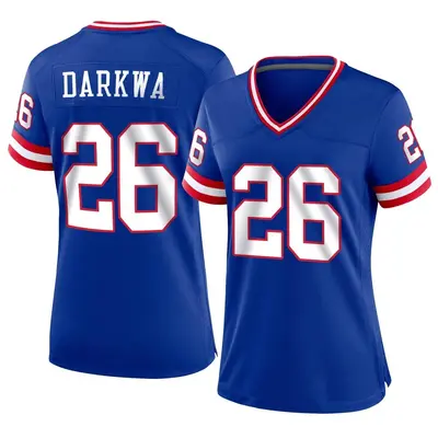 Women's Game Orleans Darkwa New York Giants Royal Classic Jersey
