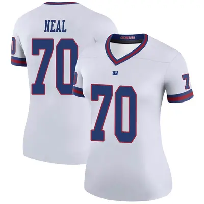 Women's Legend Evan Neal New York Giants White Color Rush Jersey