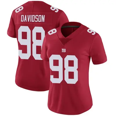 Women's Limited D.J. Davidson New York Giants Red Alternate Vapor Untouchable Jersey