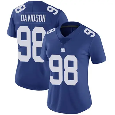 Women's Limited D.J. Davidson New York Giants Royal Team Color Vapor Untouchable Jersey