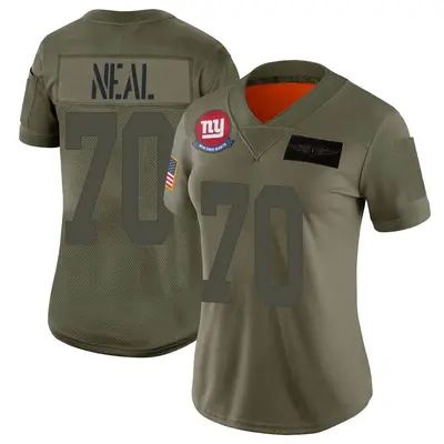 Women's Limited Evan Neal New York Giants Camo 2019 Salute to Service Jersey