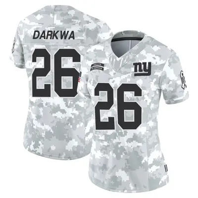 Women's Limited Orleans Darkwa New York Giants Arctic Camo 2024 Salute to Service Jersey
