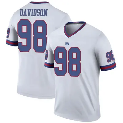 Youth Legend D.J. Davidson New York Giants White Color Rush Jersey