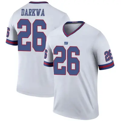 Youth Legend Orleans Darkwa New York Giants White Color Rush Jersey