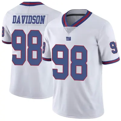 Youth Limited D.J. Davidson New York Giants White Color Rush Jersey