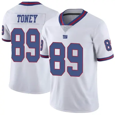 Youth Limited Kadarius Toney New York Giants White Color Rush Jersey